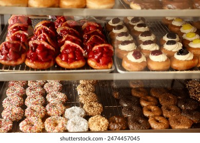 Looking through the corner bakery window
