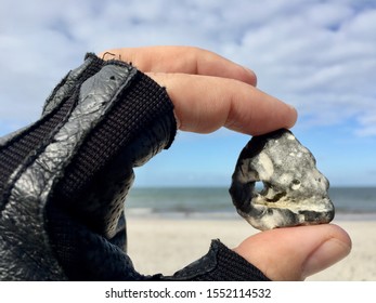 Looking Through A Hag Stone To The Horizon