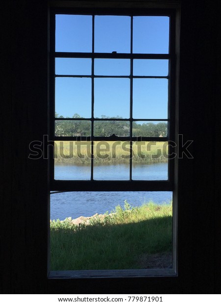 Looking Through Window River Charleston Stock Photo 779871901 ...