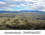 Looking toward the Absaroka Range from an unknown ridge NE of Livingston, MT 