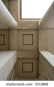 Looking Upwards At The Palais De Tokyo In Paris, France