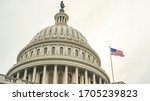 Looking Up The US Capitol Building