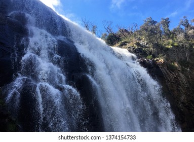Looking up at Waterfall