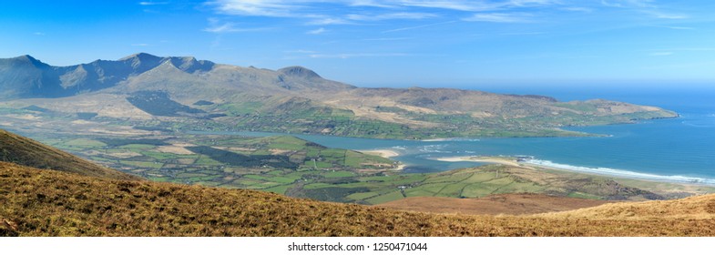 Looking West Towards Brandon Point From Slopes Of Beenoskee, County Kerry, Ireland