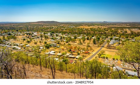 Lookout of the Gayndah town in rural Queensland, Australia