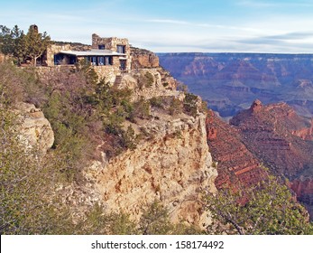 Lookout Studio Grand Canyon National Park Stock Photo 158174492 ...