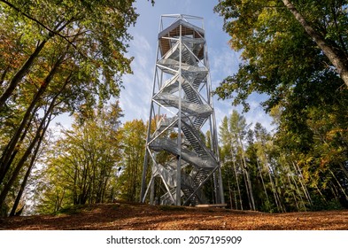 Lookout tower or observation tower in Horne Lazy, Brezno, Slovakia.