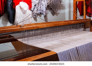 loom weaving machine thread  wool clothes fiber ancient wood
woolen fabric
fabric factory
