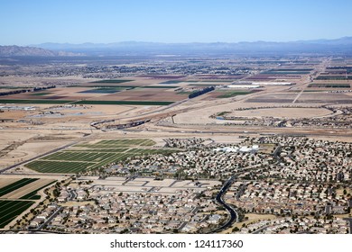 Loop 303 and Interstate 10 interchange construction viewed from above