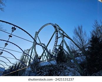 Loop of a big roller coaster.