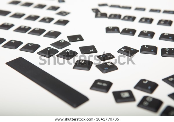 Loose Alphanumeric Covers Keys On Laptop Stock Photo (Edit Now) 1041790735