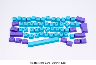 The Loose Keys From A Computer Keyboard Moving Around