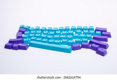 The Loose Keys From A Computer Keyboard Moving Around