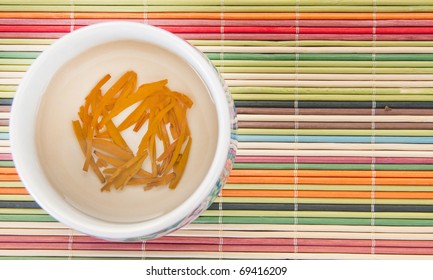 Loose Leaf Green Tea In Cup