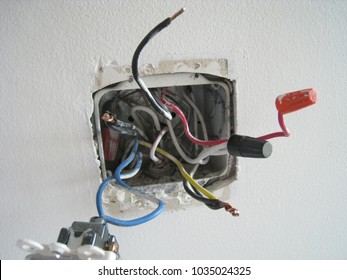 Loose Wall Socket Wires, Capped Uncapped