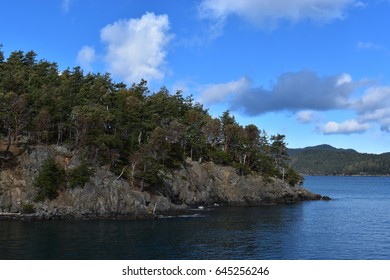 Lopez Island, Washington, on a bright day - Shutterstock ID 645256246