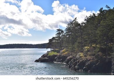 Lopez Island, Washington, on a bright day - Shutterstock ID 645256270