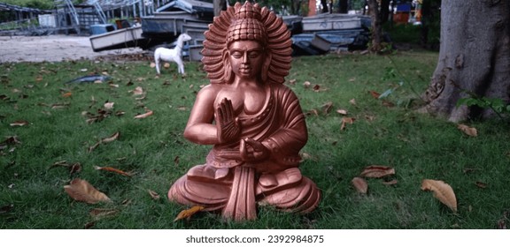 Lord Buddha Statue in Meditation Pose - Powered by Shutterstock