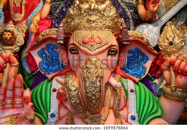 Lord Ganesh Idol Ganesh Chaturthi Indian Stock Photo 1899878866 ...