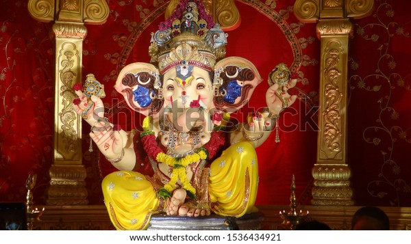 Lord Ganesha Festival Maharashtra India Stock Photo 1536434921 ...