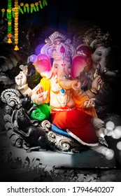 Lord Ganpati background for Happy Ganesh Chaturthi festival of India - Shutterstock ID 1794640207