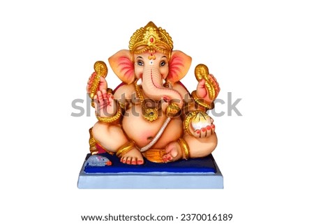 Lord Ganpati, Ganesha on white Background, Ganpati, happy Ganesh Chaturthi