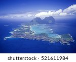  Lord Howe Island aerial the most southerly coral reef in the world.