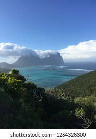 Lord Howe Island, Mount Gower In The Clouds.