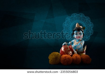 Lord Krishna Indian God Janmashtami festival holiday, Happy Krishna Janmashtami festival of India, Lord Shri Krishna's birth day