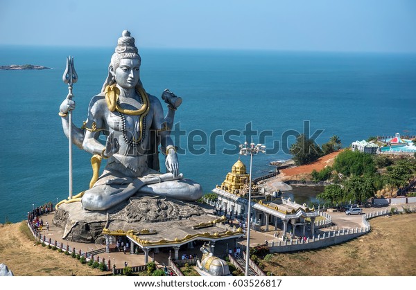 Lord Shiva Statue Murudeshwar Karnataka India Stock Photo (Edit Now ...