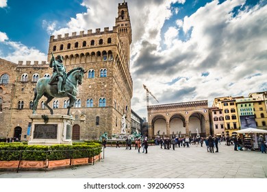 Lordship Square In Florence, Italy