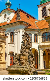 Loreta Baroque Monastery  In Prague, Czech Republic, A Place Of Pilgrimage Since 16th Century.