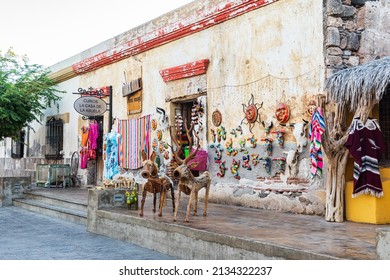 Loreto, Baja California Sur, Mexico. November 17, 2021. Folk Art Dealer In Baja, Mexico.