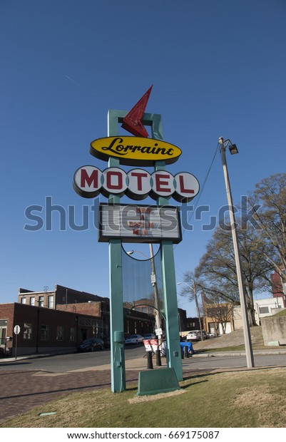 Lorraine Motel / National Civil Rights Museum,\
Memphis, Tennessee, USA - December 17, 2015: The Lorraine Motel\
where Martin Luther King Jr stayed during visits to Memphis and was\
assassinated in 1968.