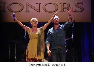 Lorrie Morgan And Son Jesse Keith Whitley At The 7th Annual ACM Honors, Ryman Auditorium, Nashville, TN 09-10-13