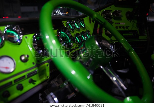 Lorry Dashboard Dashboard Semi Truck Stock Photo 741840031 | Shutterstock