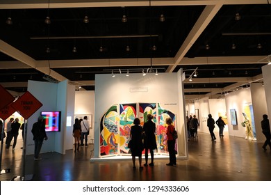 Los Angeles, 1/24/2019: The LA Art Show at Los Angeles Convention Center which is the The Most Comprehensive International Contemporary Art Show in America.