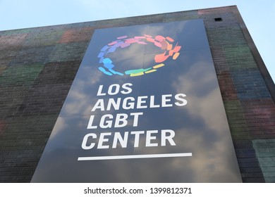 Los Angeles - 5/15/2019: LGBT Center Sign On The Building In Los Angeles.