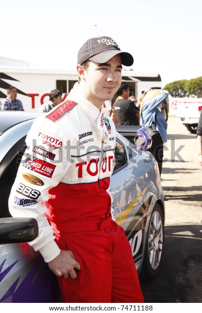 LOS ANGELES - APR 05:  Kevin Jonas\
attending the 35th annual Toyota Pro/Celebrity Race Press Practice\
Day in Long Beach, California on April 5,\
2011.