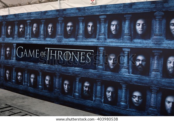 Los Angeles Apr 10 Games Thrones Stock Photo (Edit Now) 403980538