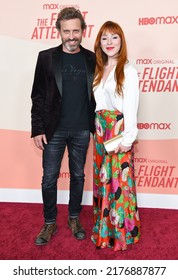 LOS ANGELES - APR 12: Rob Benedict And Ruth Connell Arrives For  HBO’s ‘The Flight Attendant’ Season 2 Premiere On April 12, 2022 In West Hollywood, CA