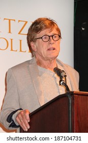 LOS ANGELES - APR 12:  Robert Redford At The Pitzer College And Robert Redford To Announce Breakthrough  At LA Press Club On April 12, 2014 In Los Angeles, CA