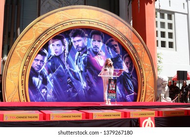 LOS ANGELES - APR 23:  Ellen K At The Avengers Cast Members Handprint Ceremony At The TCL Chinese Theater On April 23, 2019 In Los Angeles, CA