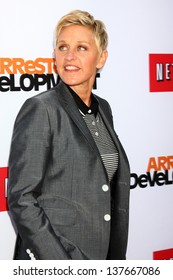 LOS ANGELES - APR 29:  Ellen DeGeneres arrives at the "Arrested Development" Los Angeles Premiere at the Chinese Theater on April 29, 2013 in Los Angeles, CA