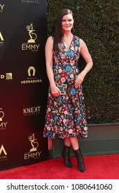 LOS ANGELES - APR 29:  Heather Tom At The 45th Daytime Emmy Awards At The Pasadena Civic Auditorium On April 29, 2018 In Pasadena, CA