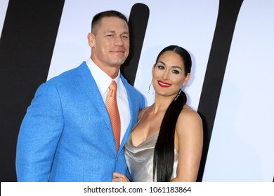 LOS ANGELES - APR 3:  John Cena, Nikki Bella At The 