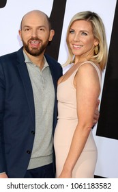 LOS ANGELES - APR 3:  Paul Scheer, June Diane Raphael at the "Blockers" Premiere at Village Theater on April 3, 2018 in Westwood, CA