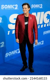 LOS ANGELES - APR 5:  Jim Carrey at the Sonic The Hedgehog 2 LA Premiere at Village Theater on April 5, 2022  in Westwood, CA