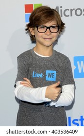 LOS ANGELES - APR 7:  Jacob Tremblay At The WE Day California 2016 At The The Forum On April 7, 2016 In Inglewood, CA