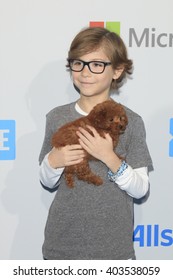 LOS ANGELES - APR 7:  Jacob Tremblay At The WE Day California 2016 At The The Forum On April 7, 2016 In Inglewood, CA